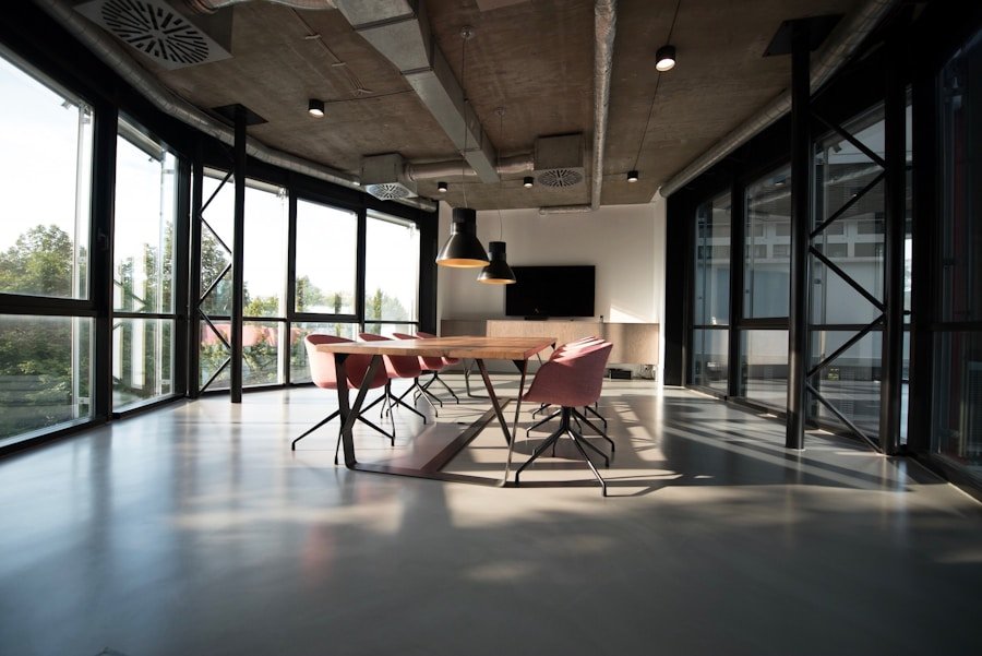 Acoustic mineral fiber ceiling grid in corporate office Bengaluru